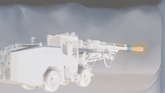 Horizontale Positionierung von Bohranlagen im Untertagebau